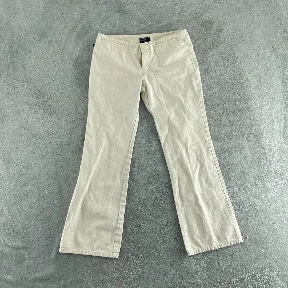 Polo Jeans co. Button fly Cotton Chino Pants Womens 10 Beige 3754